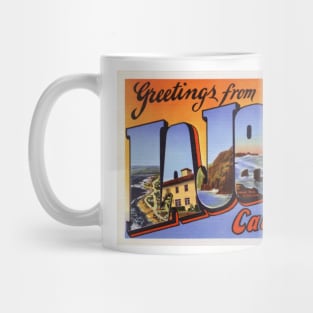 Greetings from La Jolla, California - Vintage Large Letter Postcard Mug